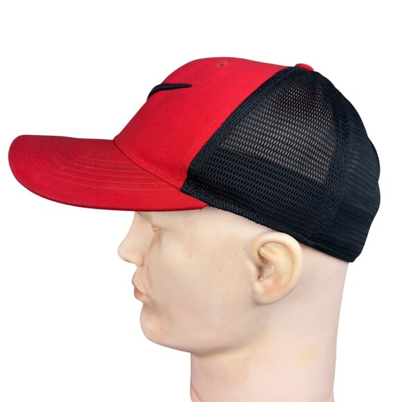 Nike Cap Adults 1 Size Red Black Classic 99 Dri-Fit Mesh Back Embroidered Swoosh - Picture 6 of 13